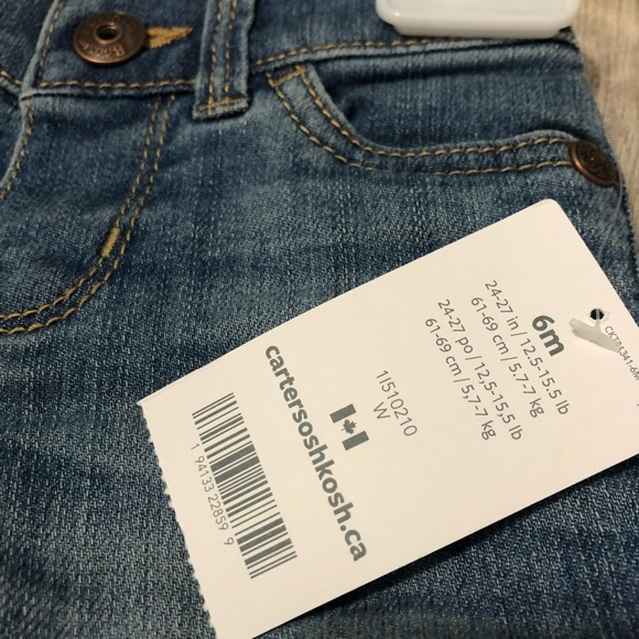 3 for $30. 6 months Carter’s NWT Jeans - Picture 3 of 5